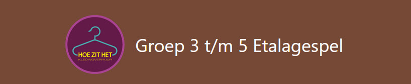 Klik hier voor de uitleg en het formulier voor groep 3 t/m groep 6